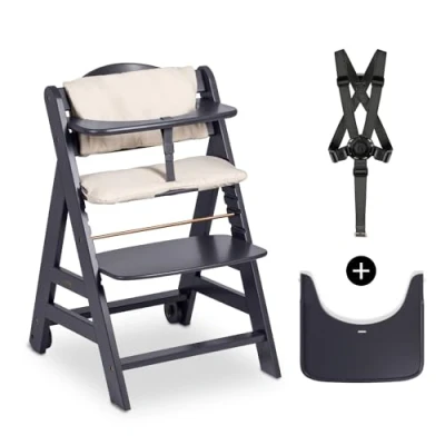 Abbildung von Hauck Hochstuhl Beta+, Dark Grey, FSC® schützt Wald weltweit