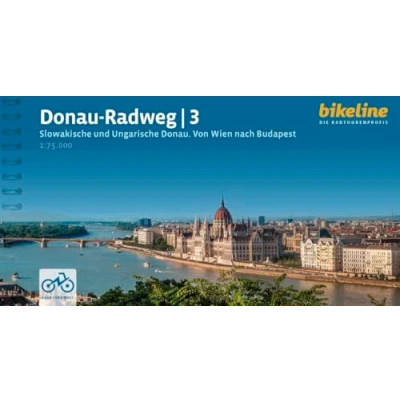 Abbildung von Donauradweg / Donau Radweg Teil 3: Slowakische und Ungarische Donau. Von Wien nach Budapest. 1:75.000, 335 km (Bikeline Radtourenbücher)