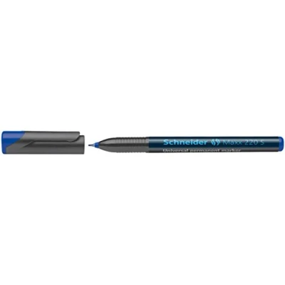 Abbildung von Universal Permanentmarker SCHNEIDER Maxx 220 S, 0,4mm, blau, 10 Stk.