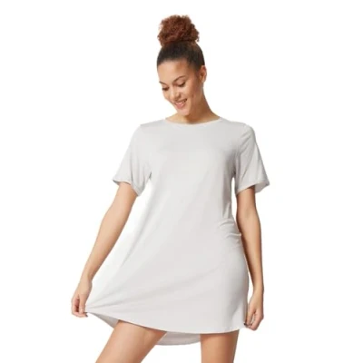 Abbildung von Skiny Damen Night In Mix &amp; Match Nachthemd, quietgrey Stripes, 36