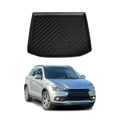 Abbildung von OMAC Kofferraumwanne Laderaumwanne kompatibel mit Mitsubishi ASX 2010 2024 Gummi TPE Schwarz