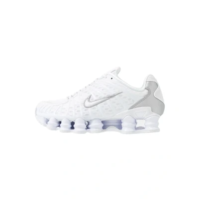 Abbildung von Nike Sportswear SHOX TL Sneaker low, Herren, Größe: 45, White/metallic silver/max orange Kunststoff/textil