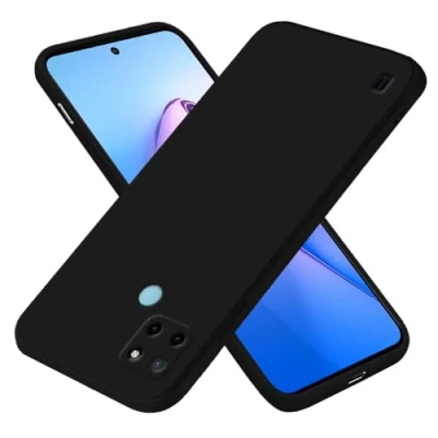 Abbildung von EASSGU Hülle für Realme C21Y / C25Y (6.5&quot; Inches), Weiche TPU Silikon Schwarz