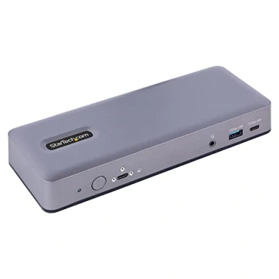Abbildung von StarTech.com USB C Docking Station Google Chromebook Dockingstation 3x 4K30/Dual 4K60 Monitore Hub 3.0, Power Delivery GbE, Audio, K Slots Works With WWCB (DK31C3MNCRUE)