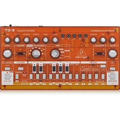 Abbildung von Behringer TD 3 TG Bassline Synthesizer orange transparent