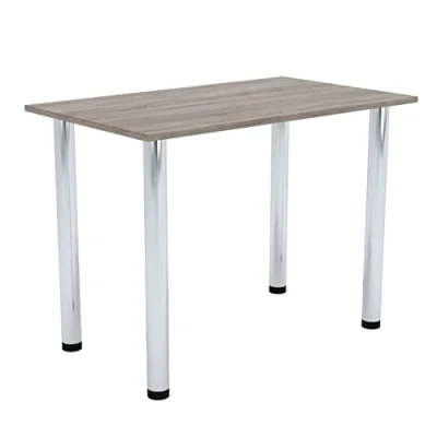 Abbildung von AKKE Esszimmertisch 120 cm x 60 Esstisch Kleiner Tisch Küchentisch Schreibtisch Dining Table Esszimmermöbel Chrombeine
