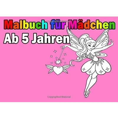 Abbildung von Malbuch Für Mädchen Ab 5 Jahren: Spannende und Lustige Motive zum Ausmalen