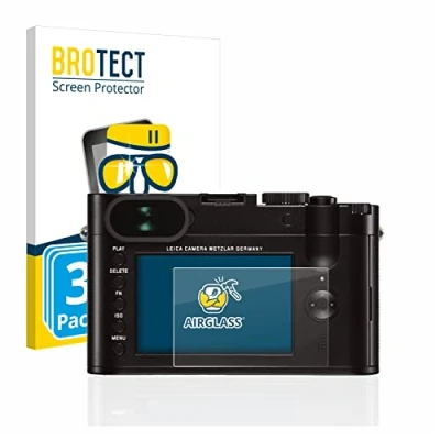Abbildung von BROTECT Schutzglas für Leica Q (Typ 116) (3 Stück) Schutzfolie Panzer Folie Glas [Extrem Kratzfest 9H, Anti Fingerprint, Ultra Transparent]