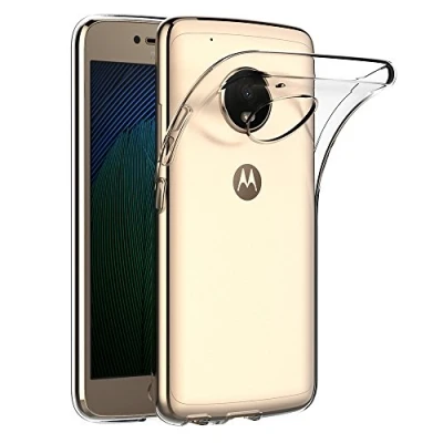 Abbildung von AICEK Lenovo Moto G5 Plus Hülle, Transparent Silikon Schutzhülle für Case Crystal Clear Durchsichtige TPU Bumper Motorola Handyhülle