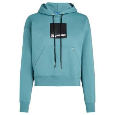 Abbildung von KARL LAGERFELD JEANS Regular FIT Logo Hoodie, BLAU, S