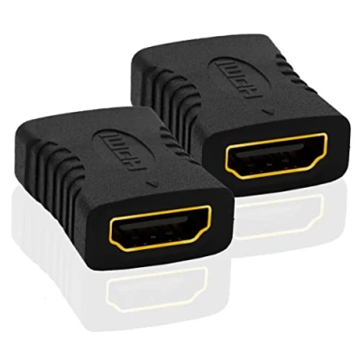 Abbildung von BIGtec HDMI Kupplung Adapter Verbinder 2 Stück Buchse zu Verlängerung 4K Ultra HD UHD 3D Full 1080p HDR ARC 4K@60HZ Highspeed mit Ethernet