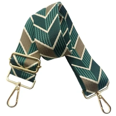 Abbildung von 5cm Taschengurte Breit zum Wechseln, Verstellbarer Schultergurt für Tasche mit Goldener Karabiner Schulterriemen, Umhängegurt fur Damen Handtaschen Crossbody DIY Zubehör (Grün/Khaki)