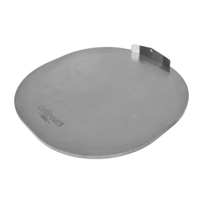 Abbildung von Grillrost.com Das Original Pizzastahl Basis extrem massiv mit steckbarer Bande
