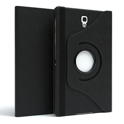 Abbildung von EAZY Case Tablet Hülle für Samsung Galaxy Tab S 8.4&quot; Schutzhülle 8.4 Zoll Smart Cover Rotationcase zum Aufstellen Klapphülle 360 drehbar mit Standfunktion Tasche Kunstleder Schwarz