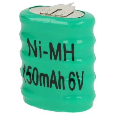 Abbildung von vhbw NiMH Ersatz Knopfzellen Akku Typ 5/V150H 3 Pins 150mAh 6V kompatibel mit Modellbau Akkus, Solar Leuchten UVM.