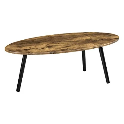 Abbildung von en.casa Couchtisch, »Viborg« Wohnzimmertisch 109,5x59,5x39,5cm Dunkler Holzton
