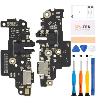 Abbildung von SRJTEK für Xiaomi Redmi Note 8 Pro Dock Connector Ersatz Ladeanschluss Kopfhöreranschluss 2015105 mit Mikrofon/Audiobuchse/Antenne Reparatursets