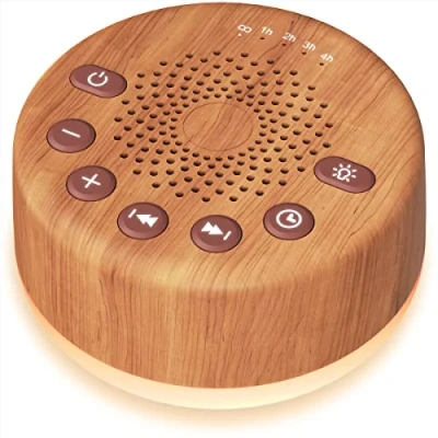 Abbildung von Easysleep Sound White Noise Machine mit 25 beruhigenden Geräuschen und Nachtlichtern Memory Funktion, 32 Lautstärkestufen 5 Sleep Timer