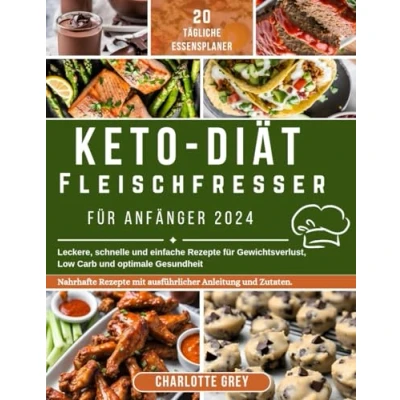 Abbildung von Keto Fleischfresser Diät für Anfänger 2024: Schnelle und einfache köstliche Rezepte Gewichtsverlust, Low Carb optimale Gesundheit
