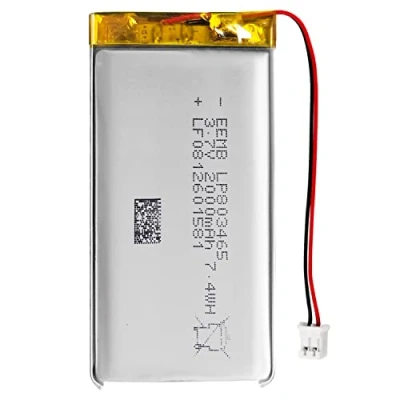 Abbildung von EEMB Lithium Polymer Akku 3,7 V 2000mAh 803465 Wiederaufladbarer Lipo mit JST Anschluss für VXI Blue Parrott bestätigen Sie die Polarität des Geräts und Anschlusses vor dem Kauf