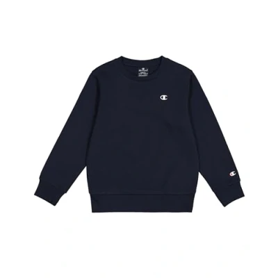 Abbildung von Champion Basic Crewneck Unisex Sweatshirt für Kinder, Größe: 150/155, Dunkelblau