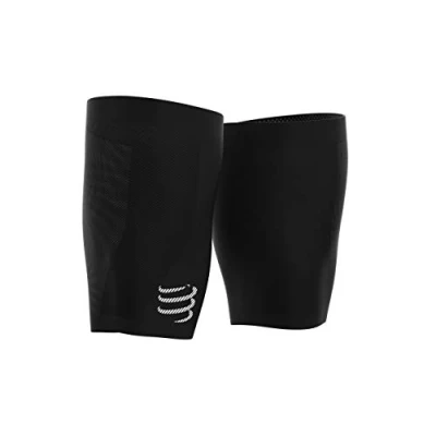 Abbildung von Compressport Under Control Quad Black/Black T4 Laufende Oberschenkelärmel