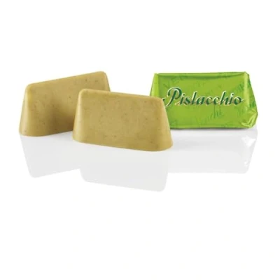 Abbildung von Venchi Gianduiotto förmige Pistazien Praline in 1 kg, kg Packung Glutenfrei