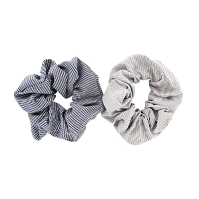 Abbildung von axy Haargummi XXL Scrunchie Haargummis Set, Doppelpack, 2 tlg., Teiliges Scrunchies Damen Zopfgummi Haarteil Haarband Zopfhalter