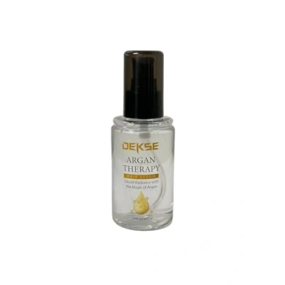 Abbildung von Dekse Argan Therapy Hair Serum 100ml I Haarserum Anti Frizz Behandlung von trockenem, sprödem &amp; strapaziertem Haar Haarkur gegen Spliss Haarbruch Treatment für Glanz Geschmeidigkeit