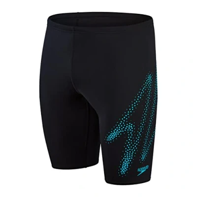 Abbildung von Speedo Herren Hyper Boom Placement II Badehose, Schwarz/Blau, 1