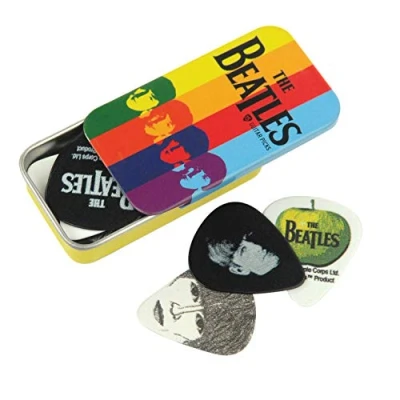 Abbildung von D&#039;Addario Beatles Gitarrenplektren The zum Sammeln Stripes Collectible Tin/Picks