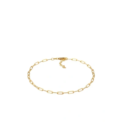 Abbildung von Elli Anklet Basic Armband goldcoloured, Damen, Größe: 22, Gold coloured