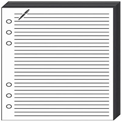 Abbildung von Quo Vadis Timer Zubehör Nachfüllpack für Notizblätter 21 Papier hellweiß Format 15 x cm