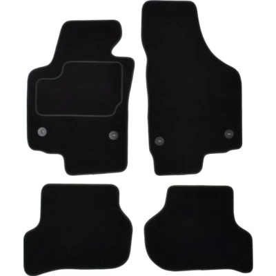 Abbildung von MAMMOOTH A041 SET120 PRM 01 Fußmattensatz Textil vorne und hinten 4 schwarz SEAT: Leon II Schrägheck