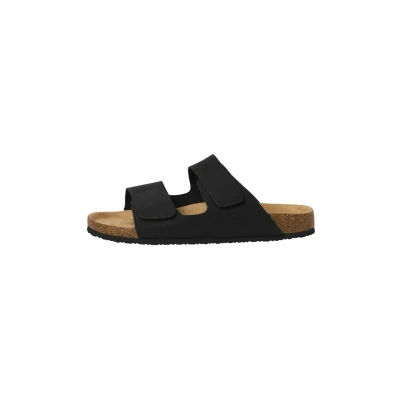 Abbildung von Jack &amp; Jones Jfwcentral Strap Pantolette flach, Herren, Größe: 40, Anthracite Schuhe