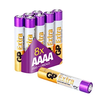Abbildung von GP Extra Alkaline AAAA Batterien LR61 1,5V Mini MN2500 E96 LR8D425 (Pack mit 8 Stück Alkalibatterien 1,5V)