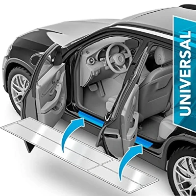 Abbildung von Auto Einstiegsleisten Schutz Universal Schutzfolie Autotür Zubehör Zierleisten Lackschutzfolie Transparent