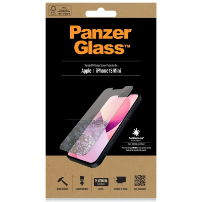 Abbildung von Apple iPhone 13 Mini Panzerglas PanzerGlass Anti Bacterial Displayschutzfolie Antibakterieller Screen Protector für das