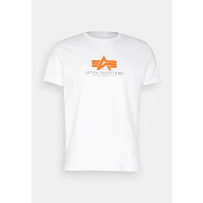 Abbildung von Alpha Industries Tshirt print, Herren, Größe: Medium, White