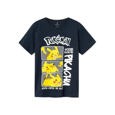 Abbildung von Name it Nkmmaniander Pokemon SKY Unisex Tshirt print für Kinder, Größe: 122/128, Dark sapphire