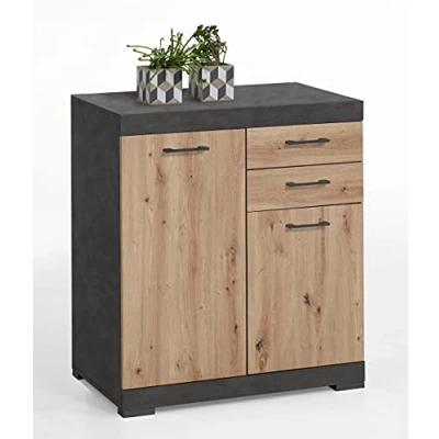 Abbildung von FMD 4020 202 Kommode Bristol B/H/T Ca. 80x90x50 cm in Matera/Eiche Artisan
