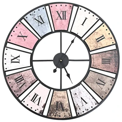 Abbildung von vidaXL Wanduhr Vintage mit Quarzwerk 60 cm XXL