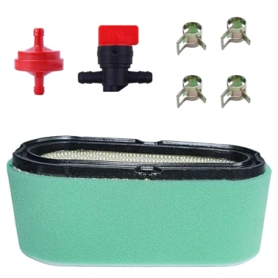 Abbildung von AUMEL Luftfilter mit Vorfilter für 496894 496894S 493909 691642 272403 und Weitere Modelle, + Kraftstofffilter Ersatzteil Kit 11 in 1