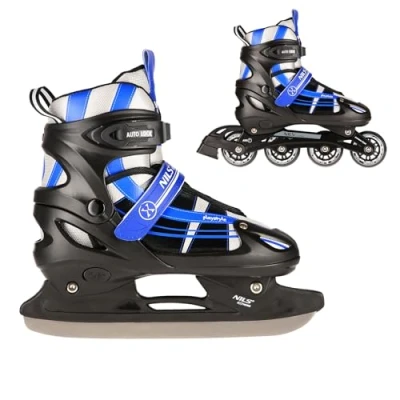 Abbildung von Inline Skates mit austauschbarer Hockeykufe Nils Extreme NH18366A 2 in 1