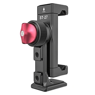 Abbildung von PICTRON Metall Handy Stativ Halterung, 3 Cold Shoes &amp; Arca Port, 360 Smartphone Stativadapter für iPhone Samsung Ständer Halter Desktop Video Live Streaming Vlogging Rig
