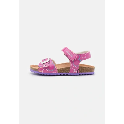 Abbildung von Geox Disney Classic Adriel GIRL Riemensandalette fuchsia/multicoloured für Kinder, Größe: 34, Fuchsia/multi coloured Schuhe