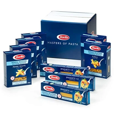 Abbildung von Barilla Glutenfreie Pasta Box Multipack mit 3 Varianten Glutenfreier Pasta, 9 x 400g