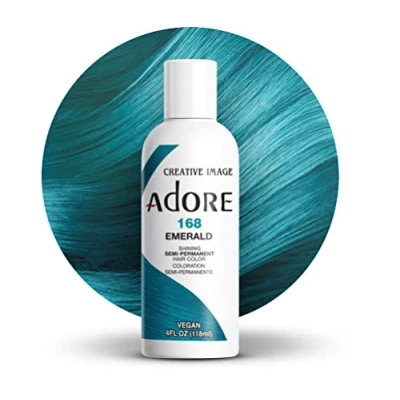 Abbildung von Adore Shining Semipermanente Haarfarbe, 168 Smaragd