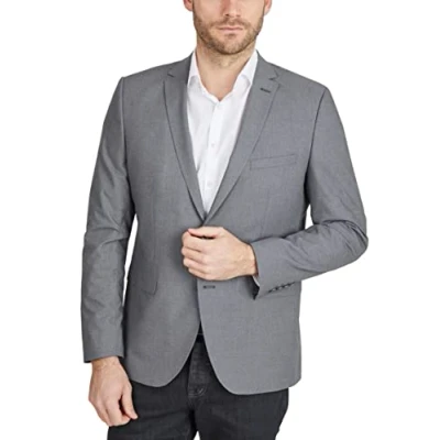 Abbildung von Steffen Klein Regular FIT Sakko, Herren, Größe: 102, Grau