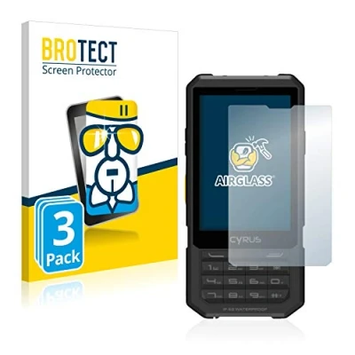 Abbildung von BROTECT Schutzglas für Cyrus CM 17 Hybrid (3 Stück) Schutzfolie Panzer Folie Glas [Extrem Kratzfest 9H, Anti Fingerprint, Ultra Transparent]